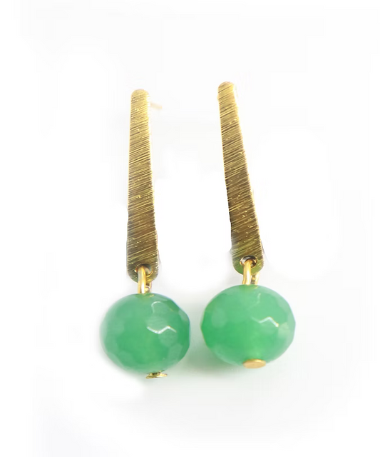 Genuine Gemstone Agate Earring