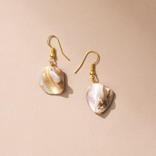 WHE Sea Secrets 'Pebble' Mother of Pearl Earrings