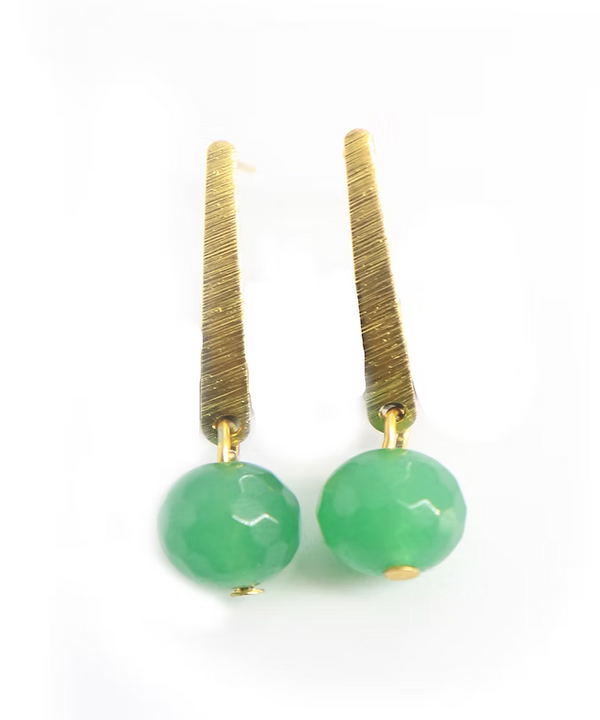 Genuine Gemstone Agate Earring