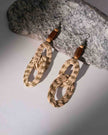 WHE Sabai Grass Handweaving Loop  Earrings