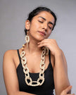 WHE Sabai Grass Handweaving Loop  Earrings