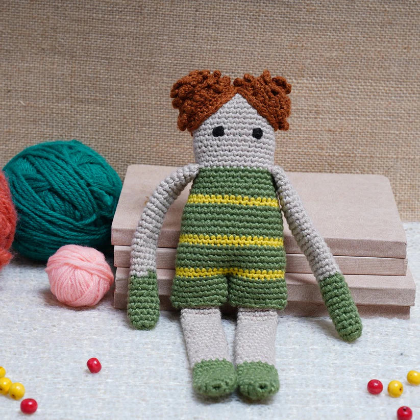 Hand Crochet Multicolor Joodykins The Breezy Bunch Cotton Stuffed Toy