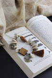 WHE Handmade Tribal Shell Wood And Repurposed Coin Bracelet