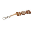WHE Earthy Wood Tassel Bag Charm