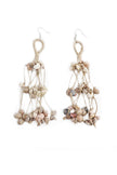 WHE Layered Jute Shell Tassel Earring