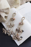 WHE Layered Jute Shell Tassel Earring