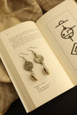 WHE Repurposed Coin & Cowry Shell Dangler