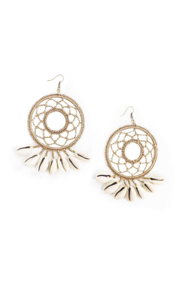 WHE Crochet Shell Earring