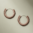 WHE Hand Crochet Jute and Bead Hoops