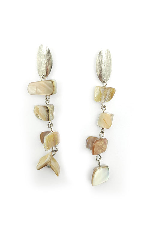 WHE Sea Secrets 'Sand' Mother of Pearl Earring