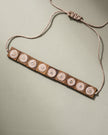 WHE Square Wooden Block Jute Choker