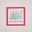 Wall Frame - Embroidered (Flowers)